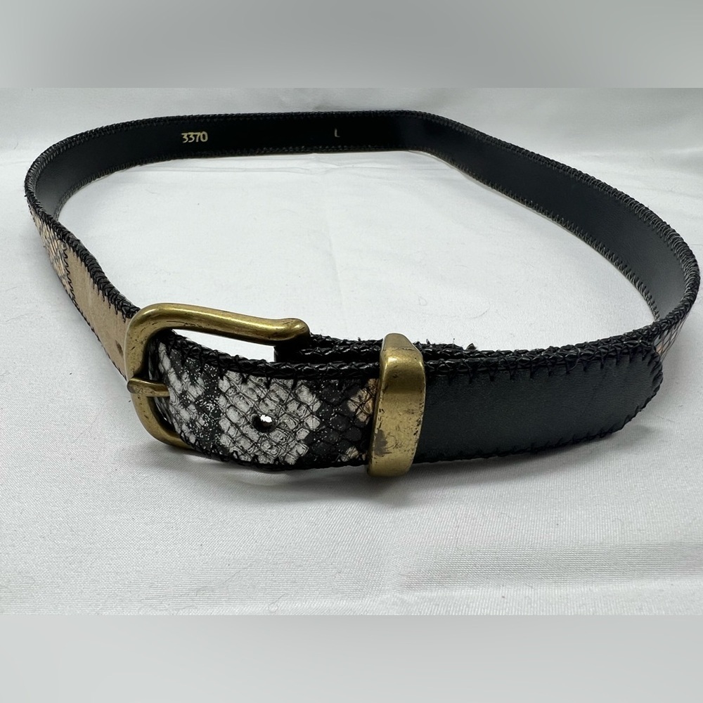 Patchwork leather belt - Picture 6 of 8